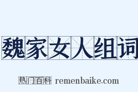 魏家女人组词是什么意思的图片